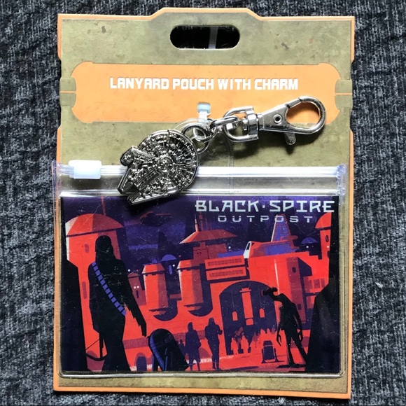Star Wars Galaxy’s Edge Lanyard Pouch&Charm - Picture 1 of 2